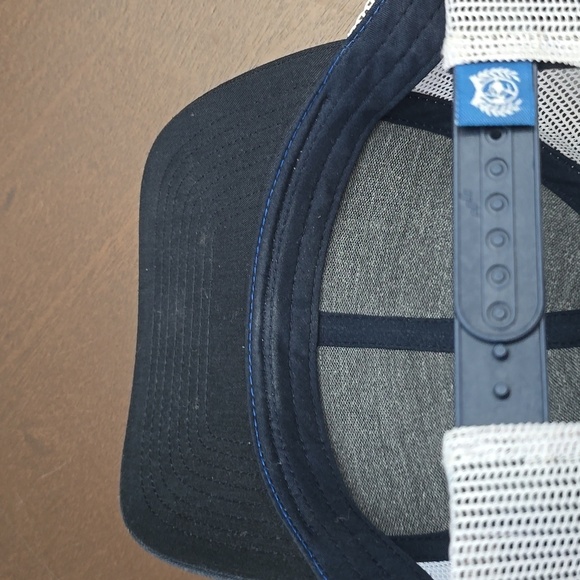 CINCH Jean Company Brand Logo Blue Black White Trucker Cap Mesh Hat Snapback - Picture 4 of 4